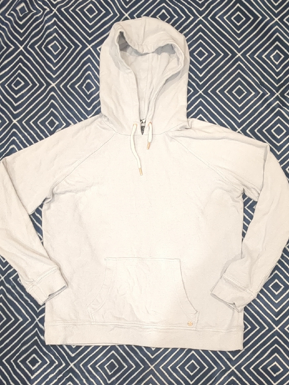 Volcom Light Gray Hoodie with Drawstring